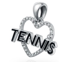 Love Tennis Pendant