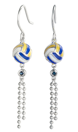 Free-Flowing Volleyball Earrings